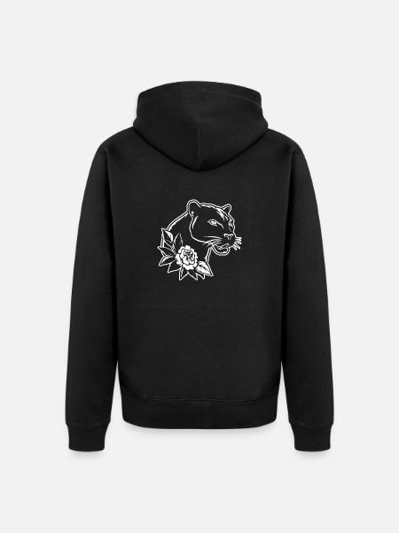 Panther Predator Jungle Wildcat - Veste à capuche bio Premium Unisexe - noir