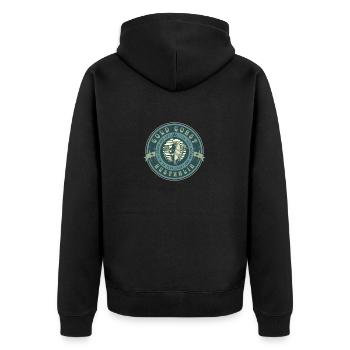 Gold Coast Australia Surfer Girl - Unisex Premium Organic Zip Hoodie - black - Back - Nico (187cm)