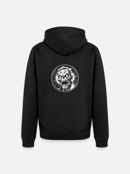 Zombie Undead Halloween Horreur - Veste à capuche bio Premium Unisexe - noir