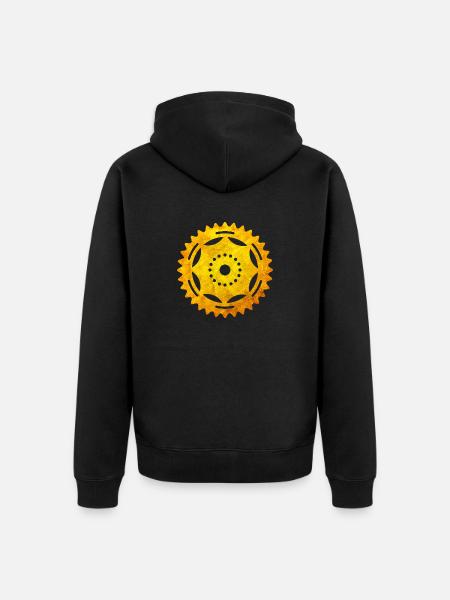Fahrrad - Unisex Premium Bio Zip Hoodie - Schwarz