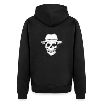 Skeleton Costume Bones Halloween Horreur - Veste à capuche bio Premium Unisexe - noir - Dos - Nico (187cm)
