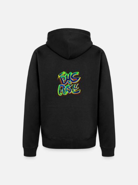 Wege des heiligen Jakobs - Unisex Premium Bio Zip Hoodie - Schwarz