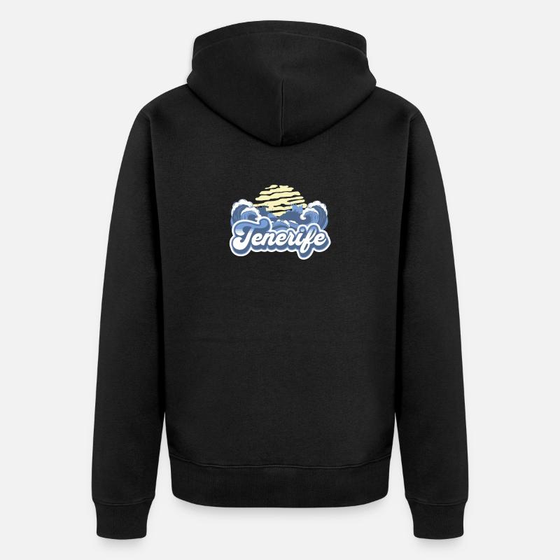 Tenerife Îles Canaries Ocean Sunset - Veste à capuche bio Premium Unisexe - noir