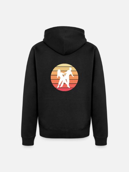 Dancing Dance Music - Unisex Premium Bio Zip Hoodie - Schwarz