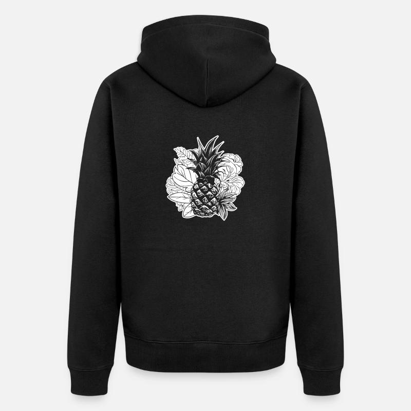 Ananas - Veste à capuche bio Premium Unisexe - noir