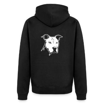 Pitbull - Veste à capuche bio Premium Unisexe - noir - Dos - Nico (187cm)