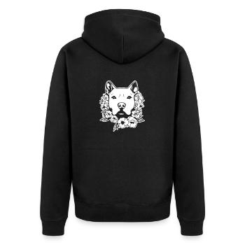 Pitbull - Veste à capuche bio Premium Unisexe - noir - Dos - Nico (187cm)