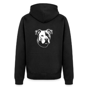 Pitbull - Veste à capuche bio Premium Unisexe - noir - Dos - Nico (187cm)