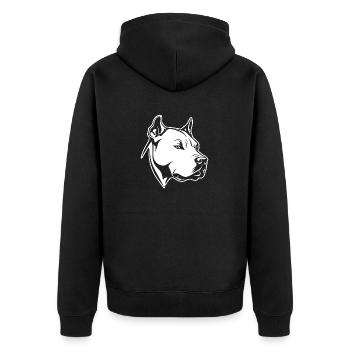 Pitbull - Veste à capuche bio Premium Unisexe - noir - Dos - Nico (187cm)