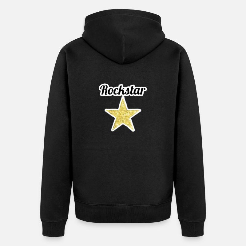 Rock Star - Veste à capuche bio Premium Unisexe - noir