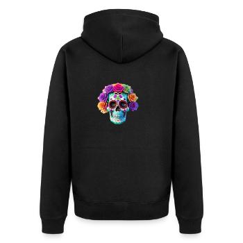 Dia de los Muertos - Veste à capuche bio Premium Unisexe - noir - Dos - Nico (187cm)