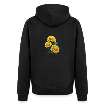 Garden Home Gardener Gardener Gift Flower Flowers - Unisex Premium Organic Zip Hoodie - black - Back - Nico (187cm)