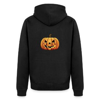 Halloween Pumpkin Costume Pumpkins Gift Pumpkin - Unisex Premium Organic Zip Hoodie - black - Back - Nico (187cm)