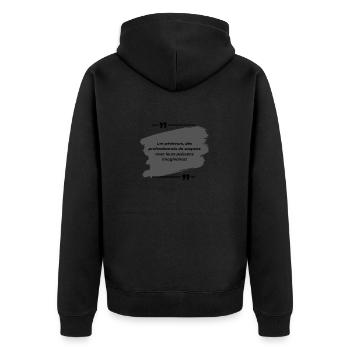 Les pêcheurs,des professionnels du suspens avec... - Veste à capuche bio Premium Unisexe - noir - Dos - Nico (187cm)