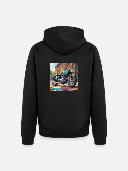 Classy British Motorcycling - Unisex Premium Organic Zip Hoodie - black