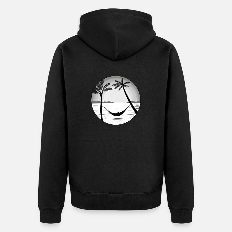 PARADIS - Veste à capuche bio Premium Unisexe - noir