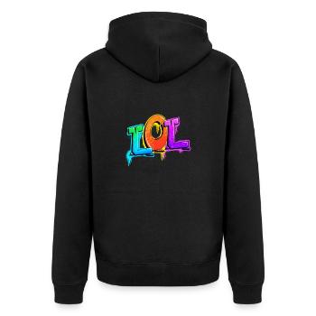 LOL - Veste à capuche bio Premium Unisexe - noir - Dos - Nico (187cm)