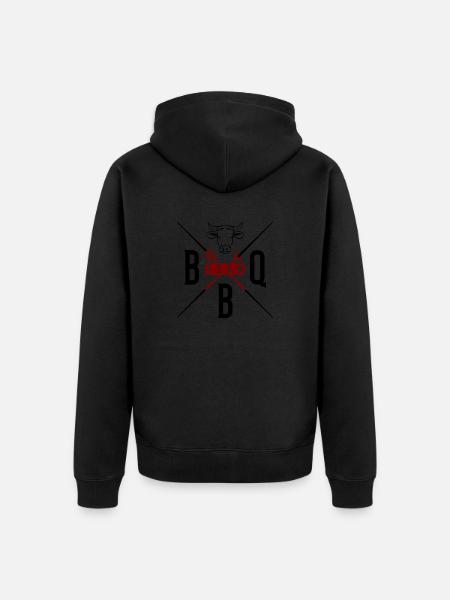 grill bbq team - Unisex Premium Bio Zip Hoodie - Schwarz