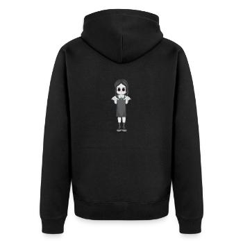 fille horreur 3 - Veste à capuche bio Premium Unisexe - noir - Dos - Nico (187cm)