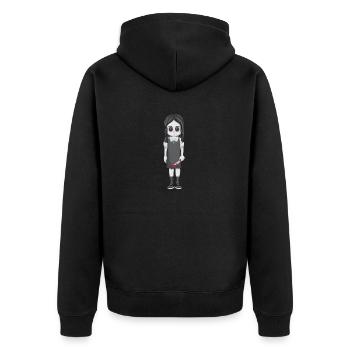 fille horreur 4 - Veste à capuche bio Premium Unisexe - noir - Dos - Nico (187cm)