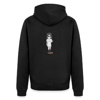 fille horreur 2 - Veste à capuche bio Premium Unisexe - noir - Dos - Nico (187cm)