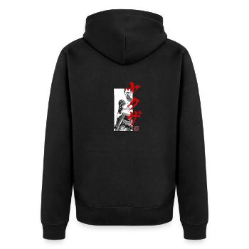 kumitate yakuza 02 - Veste à capuche bio Premium Unisexe - noir - Dos - Nico (187cm)