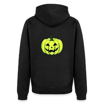 Halloween Pumpkin Costume Pumpkin Costume Cadeau - Veste à capuche bio Premium Unisexe - noir - Dos - Nico (187cm)