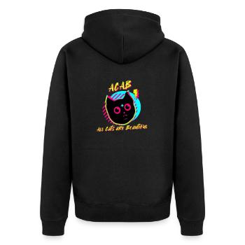 Tous les chats sont beaux - Veste à capuche bio Premium Unisexe - noir - Dos - Nico (187cm)