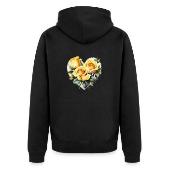 Flower Gift Flowers Garden Home Gardener Gardener Gardener - Unisex Premium Organic Zip Hoodie - black - Back - Nico (187cm)