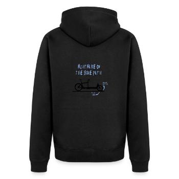Cauchemar de vélo cargo - Veste à capuche bio Premium Unisexe - noir - Dos - Nico (187cm)