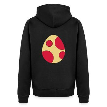 oeuf de dinosaure - Veste à capuche bio Premium Unisexe - noir - Dos - Nico (187cm)