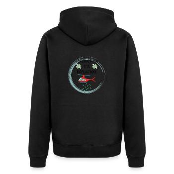 inflation - Veste à capuche bio Premium Unisexe - noir - Dos - Nico (187cm)