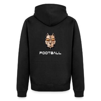 football américain quaterback tackle linebacker - Veste à capuche bio Premium Unisexe - noir - Dos - Nico (187cm)