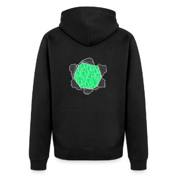 birthday present idea quote awesome funny quote - Unisex Premium Bio Zip Hoodie - Schwarz - Hinten - Nico (187cm)