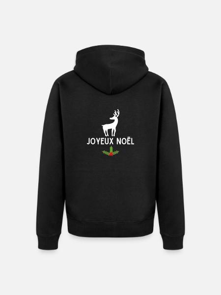 JOYEUX NOEL - Veste à capuche bio Premium Unisexe - noir
