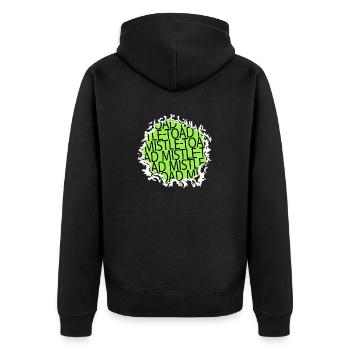 Dinosaur Moon Animal Cute Funny Quote - Unisex Premium Organic Zip Hoodie - black - Back - Nico (187cm)