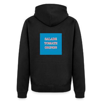 Streetwear STO - Veste à capuche bio Premium Unisexe - noir - Dos - Nico (187cm)