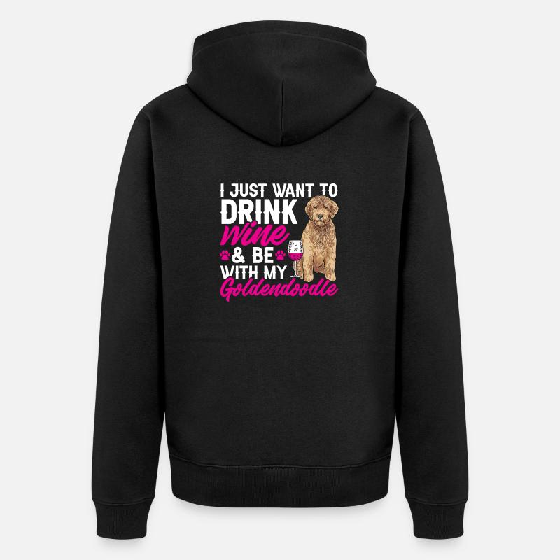 Goldendoodle Doodle Chien - Veste à capuche bio Premium Unisexe - noir