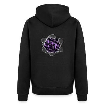 but i do sayings geek anonymous hacker internet - Unisex Premium Organic Zip Hoodie - black - Back - Nico (187cm)