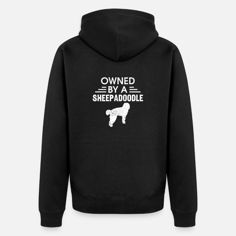 Sheepadoodle Doodle Dog - Veste à capuche bio Premium Unisexe - noir