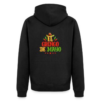 El Gringo De Mayo Sombrero Cinco De Mayo - Veste à capuche bio Premium Unisexe - noir - Dos - Nico (187cm)