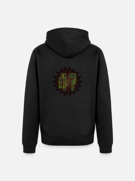 Element 8 - Unisex Premium Bio Zip Hoodie - Schwarz