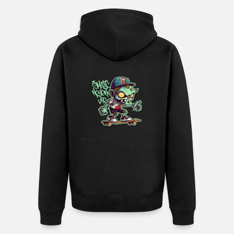 Skate Never Die - Veste à capuche bio Premium Unisexe - noir