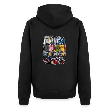 Shopping - Veste à capuche bio Premium Unisexe - noir - Dos - Nico (187cm)