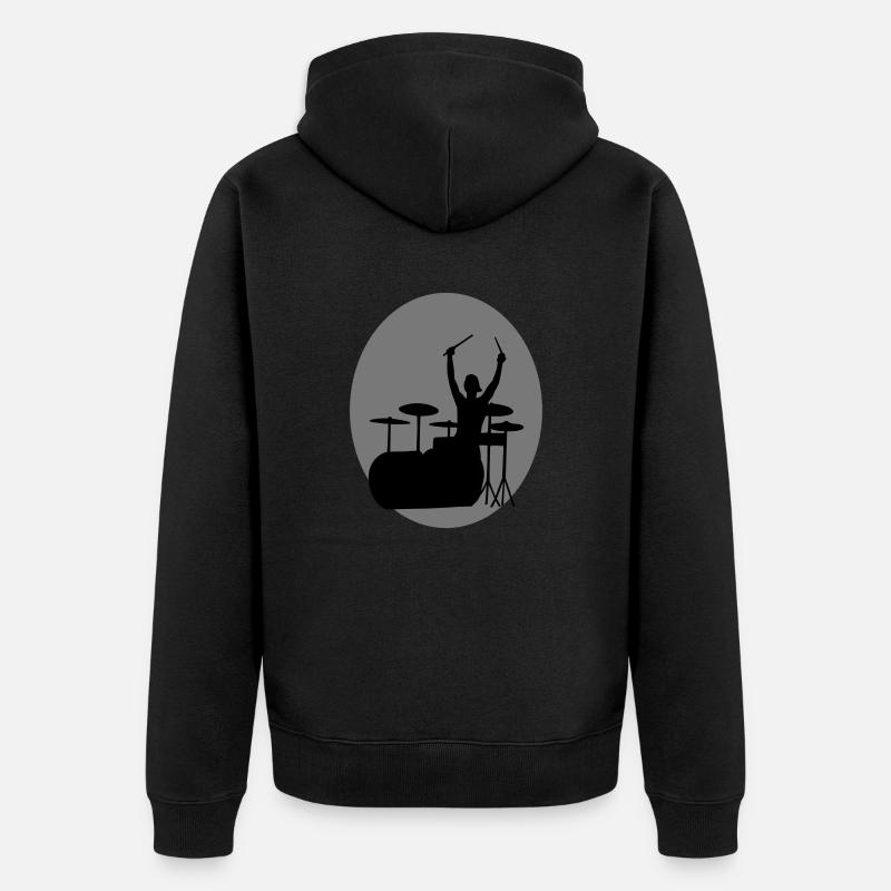 batteur - Veste à capuche bio Premium Unisexe - noir