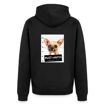 Chihuahua les plus recherchés - Veste à capuche bio Premium Unisexe - noir - Dos - Nico (187cm)