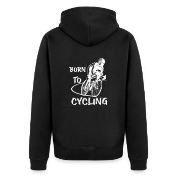 Vélo Vélo Vélo Cycling - Veste à capuche bio Premium Unisexe - noir - Dos - Nico (187cm)