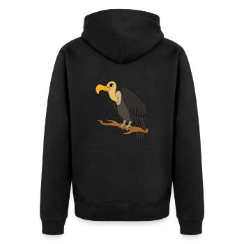 Vautours - Veste à capuche bio Premium Unisexe - noir - Dos - Nico (187cm)