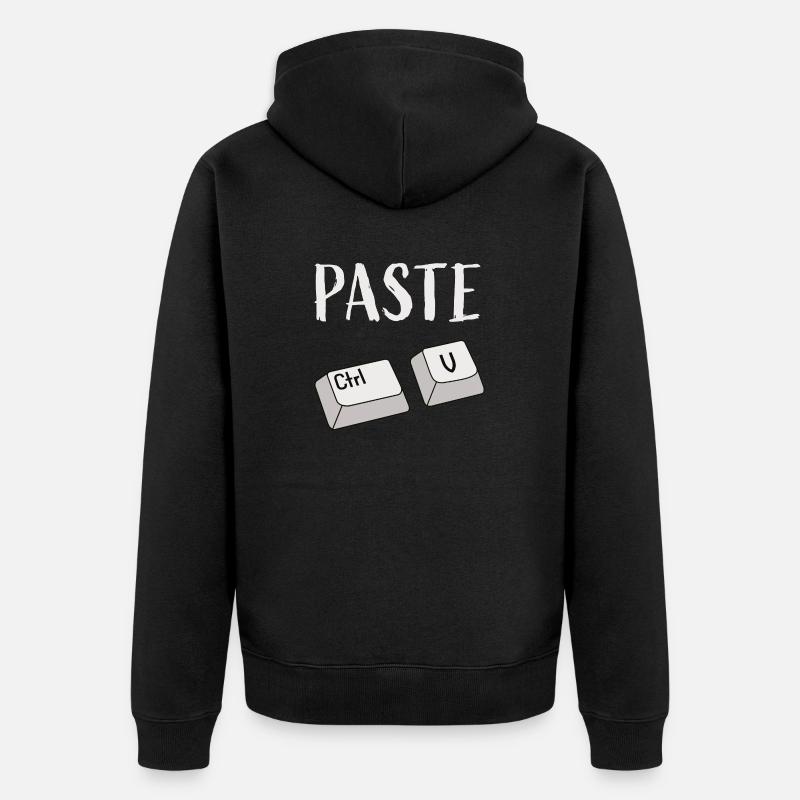 Ctrl V Insérer - Veste à capuche bio Premium Unisexe - noir