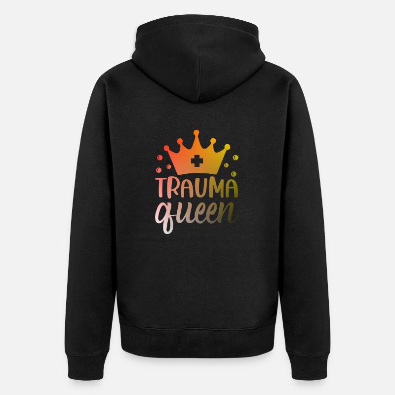 Infirmière Trauma Queen - Veste à capuche bio Premium Unisexe - noir